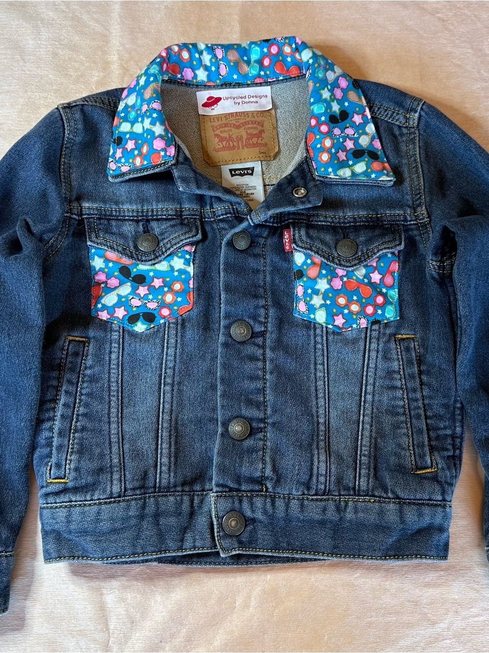 Upcycled jean jacket - Child size 5T